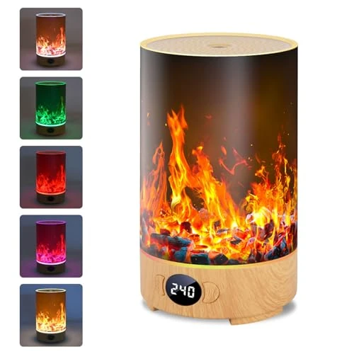 Oferta limitada: vsshe Humidificador Bebés, Humidificador 200ml de Aromas Silentspray con 5 Atomización, Apagado Automático, Top-Fill Humidifier con luz de 10 Colores para el Hogar Oficina, el Dormitorio, el Yoga de 17.99 € a 9.99 € (ahorro 44%)
