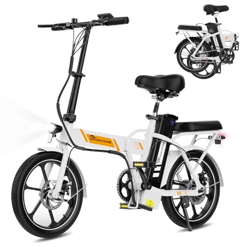 Oferta limitada: EVERCROSS EK5 Bicicleta Eléctrica para Adultos, E-Bike Plegable con Neumático 16" x 2.1", 36V Batería Extraíble Bicicleta de Montaña, hasta 25KM / H, Rango 35-60km, Motor de 250W, Asiento Ajustable de 599.99 EUR a 499.99 EUR (ahorro 17%)
