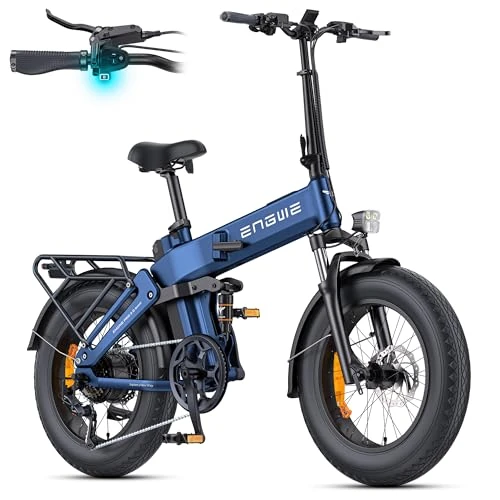 Offerta a tempo: ENGWE Bicicletta Elettrica Pieghevole, Batteria 48V 15Ah Fino A 130 km, Sensore Di Coppia E Design Pieghevole Con Freni Idraulici E App Per Ogni Terreno, ENGINE PRO 3.0 BOOST (Blu) - 0.00% da 1699.00 € a 1699.00 €