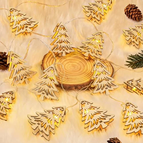 Oferta ograniczona: Drewniane girlandy świetlne (choinka) z 18.54 EUR na 18.54 EUR (znizka 0%)