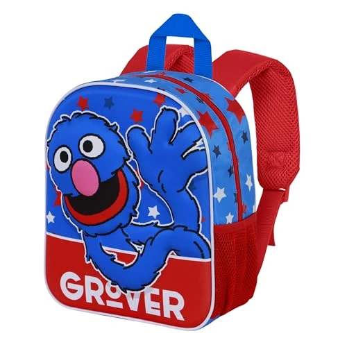 Offre limitée : KARACTERMANIA 1, Rue Sésame Super Grover 2.0 Hello-Sac à Dos 3D Elite, Bleu, 25 x 30 cm, Capacité 7 L de 9.95 € à 9.95 € (0.00% de remise)