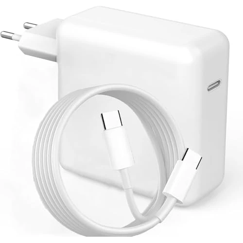 Chargeur Mac Book, chargeur USB C 67 W compatible avec MacBook Air 2020/2019/2018, MacBook Pro 13/14/15/16 Pouces 2024 2023 2022 2021, M1 M2 M3 M4 iPad, charge rapide pour câble 1,8 m / 5,9 m F