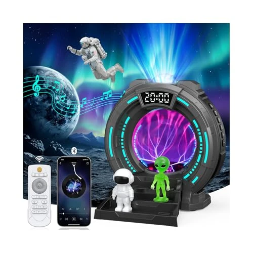 Offre limitee: ElecMoga Veilleuse Enfant LED, Astronaute Projecteur ciel Etoile avec Télécommande, 8 Effets Lumiere Ambiance, Boule Lumineuse Plasma avec Musique, Decoration Chambre, Cadeau pour Enfant et Adulte de 40.00 EUR a 37.59 EUR (economie 6%)