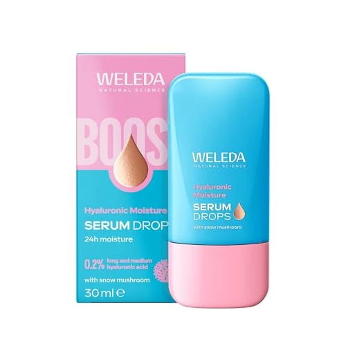 Offerta a tempo: WELEDA Siero Acido Ialuronico Boostr Drops, dona un'intensa idratazione alla pelle secca e stanca, assicurando un effetto che dura 24 ore (1x30 ml) - 33% da 14.90 € a 9.99 €