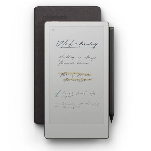 Oferta limitada: reMarkable Pack Avanzado Paper Pro Move | Tableta de Tinta Electrónica - Pantalla a Color 7,3" + Lápiz Marker Plus con Goma Integrada + Funda Book Folio Polímero Basalto de 599.00 € a 509.99 € (ahorro 15%)