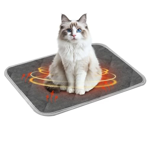 Chumix Self-Heating Blanket for Cats and Dogs, Warm Dog Mat for Small and Medium, Dog Non-Slip Heat Blanket, Washable Puppy Thermal Blanket, Dog Mat for Pets such as Cats, Dogs and Others (S)