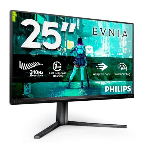 Zeitlich begrenztes Angebot: Philips 25M2N3200U 24,5 Zoll FHD-Monitor 310 Hz, schnelles IPS-Panel, 1 ms GtG, Adaptive Sync, HDR400, G-Sync-kompatibel, Höhenverstellung, (1920 x 1080 HDMI 2 x 2.0 DP) Dunkelgrau von 153.08 € auf 148.34 € (3% Rabatt)