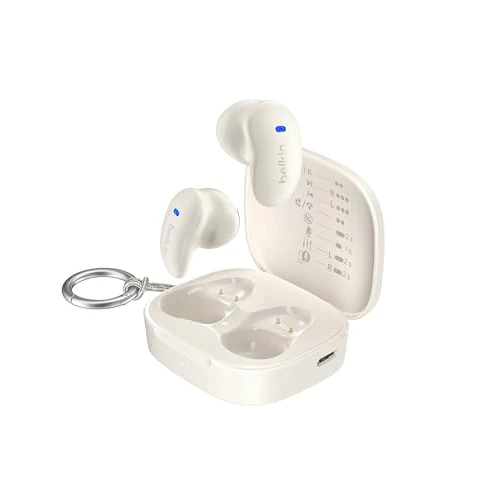 Offre limitée : Belkin SoundForm Anywhere Écouteurs Bluetooth sans Fil, Écouteurs Légers, Confortables à Porter, Toute la journée, Bluetooth 6.0, Autonomie 26 h, IPX4, pour Sommeil sur Le Côté, Sport, Etc., Crème de 33.26 € à 21.99 € (34% de remise)
