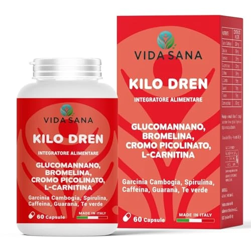 Offerta a tempo: Formula notturna Controllo del peso, termoigenico drenante Coadiuvante con garcinia cambogia, bromelina,glucomannano, spirulina e l-carnitina. — 37% da 14,97 € a 9,50 €