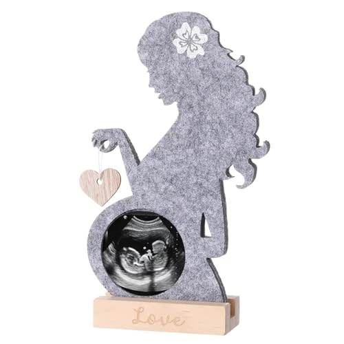Tatuo Annuncia Gravidanza con una Cornice in Feltro Regali per Future Mamme Donne Incinte Conservare Immagini Ecografia Mamma Diventerete Nonna e Nonno