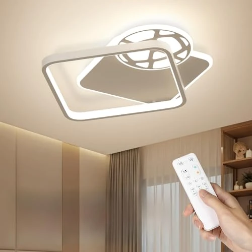 Oferta limitada: OTREN Plafon LED Techo, 43CM Lampara Techo Infantil Regulable con Control Remoto, Fútbol Luces con Timing y Función de Luz Nocturna para Lampara Dormitorio Juvenil Salon Habitacion de 39.99 € a 36.09 € (ahorro 10%)