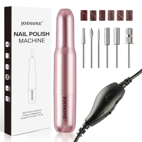 Offerta a tempo: JODSONE Fresa per Unghie, 14000 RPM Velocità Regolabil Lima Unghie Elettrica, Manicure e Set Pedicure, per Gel Ricostruzione Unghie, Semipermanente Unghie, Acrygel ,Togli Calli - 38% da 15.99 € a 9.99 €