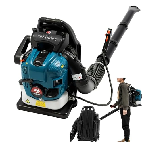 75.6cc 4-Stroke 2.6KW Backpack Leaf Lightweight Leaf Blower 112dB Hand Starter Leaf Blower Leaf Blower Leaf Blower