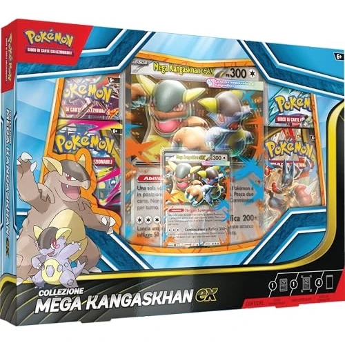 Pokémon: Pokémon TCG Mega Kangaskhan-Ex-Kollektion (eine holografische Promokarte, eine riesige Linsen-Promo-Karte und Vier Booster-Packs)