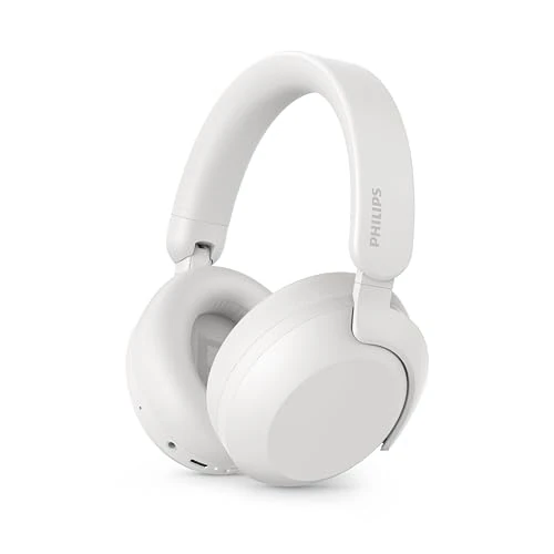 Offerta a tempo: Philips TAH8000EWT/00 Cuffie Bluetooth over-ear wireless – Cancellazione del rumore, 70H di riproduzione, Assistente vocale compatibile, Ideali per viaggiare – Bianco - 47% da 149.99 € a 79.99 €