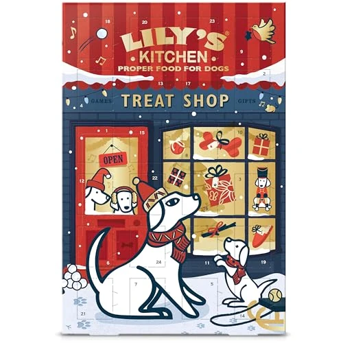 Offerta a tempo: Lily's Kitchen Biscotti per Cani - Calendario dell'avvento Natalizio per Cani Adulti 68g - 0.00% da 11.11 € a 11.11 €