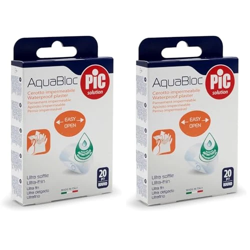 Offerta a tempo: Aposito Pic Aquabloc Antibac Redondo 20U (Confezione da 2) — 35% da 4,36 € a 2,83 €