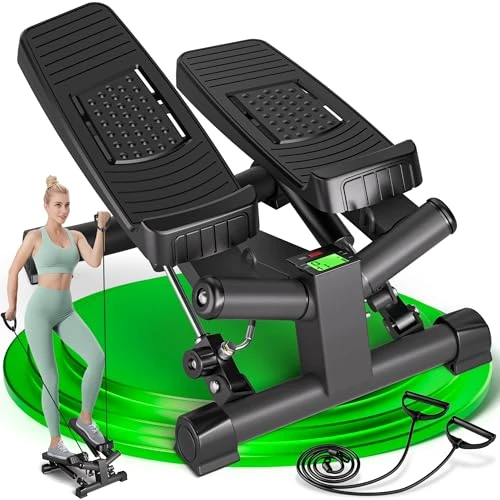 Limited-time offer: Ultrasport 2-in1 Premium Mini Stepper with Resistance Bands, Fitness Steppers for Exercise Workout with Non-Slip Pedals and LCD Monitor, Exercise Stepper for Home Full Body Cardio Training from 71.99 GBP to 61.19 GBP (save 15%)