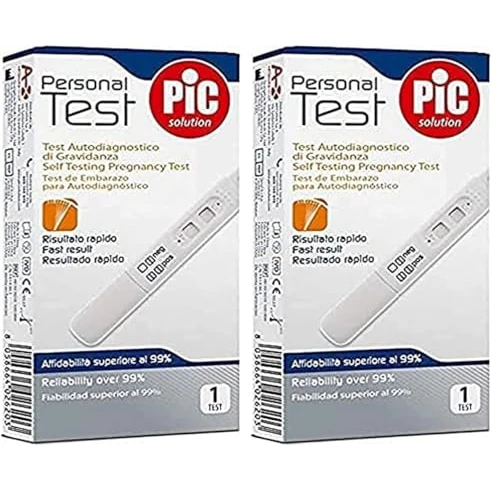 Offerta a tempo: Pic Solution Personal Test Pic 1 Pz - Test Di Gravidanza - 10 Gr (Confezione da 2) - 5% da 10.48 € a 9.96 €