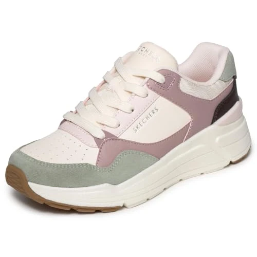 Offre limitée : Skechers Rovina Lite Two The Core Baskets en mousse à mémoire de forme refroidie par air pour femme, rose/vert, 41 EU de 79.95 € à 75.15 € (6% de remise)