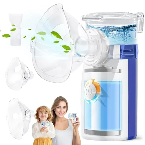 Offerta a tempo: 600 mAh Aerosol Portatile Silenzioso, Aereosol Portatile Per Bambini E Adulti, Macchina Areosol Per Le Malattie Respiratorie, Nebulizzatore Batteria Al Litio Integrata - 0% da 41.99 € a 41.99 €