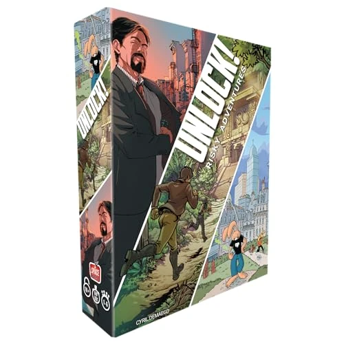 Asmodee Unlock! Risky Adventures, jeu de table d'énigmes, 10 ans, 1 à 6 joueurs, édition en italien
