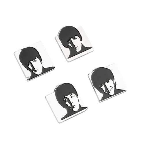 Offerta a tempo: Grupo Erik Spille Smaltate The Beatles - Set di 4 Spillette in Scatola Regalo per Personalizzare Vestiti, Giacche, Zaini | Pins Divertenti Musica - 39% da 14.95 € a 9.09 €