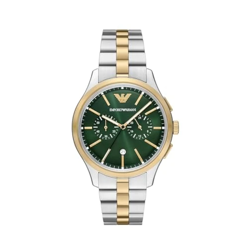 Zeitlich begrenztes Angebot: Emporio Armani Montre Pour Hommes, Mouvement chronographe à Quartz et 42mm Taille de boîtier Avec Bracelet en Acier inoxydable ou Cuir von 288.98 € auf 288.98 € (0.00% Rabatt)