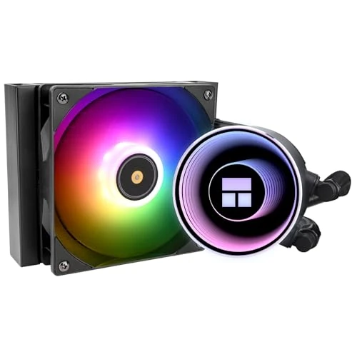 Offerta a tempo: TR-Thermalright Frozen Notte 120 ARGB Black Flüssigkeits-CPU-Kühler-Unendlicher Spiegel-Lichteffekt,120mm Aio-Kühlung, PWM-Lüfter-2000RPM, per AM4/AM5, Intel LGA1851/1700/115x/1200 - 36% da 47.59 € a 30.30 €