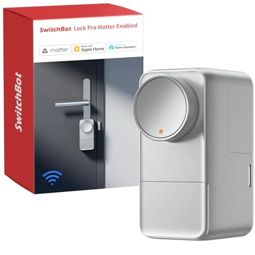 Offerta a tempo: SwitchBot Serratura Intelligente WiFi Pro con Batteria Ricaricabile, Matter Over WiFi, Serratura Elettronica, Installazione Rapida su Serrature Esistenti, Compatibile con Apple Home, Alexa, Google - 37% da 149.99 € a 94.99 €