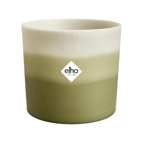 Offerta a tempo: Elho Colour Gradiant Round 14cm - Vaso per Piante da Interno - 100% plastica riciclata - Ø 13.8 x H 12.4 cm - Verde/Verde Bambù - 0.00% da 7.99 € a 7.99 €
