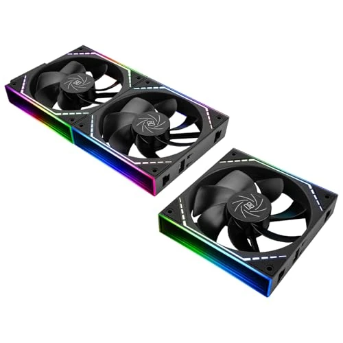 Offerta a tempo: TR-Thermalright TL-M12QR X3 Confezione da 3 Ventole PWM per CPU da 120mm - Giunzione Wireless, Raffreddamento Silenzioso a 1500RPM, Ventole per CPU Inverse - 19% da 25.39 € a 20.50 €