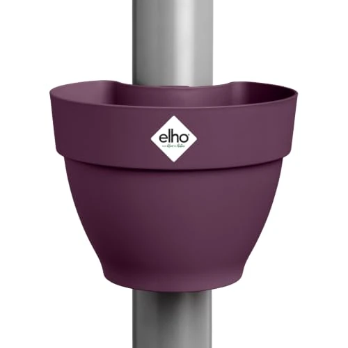 Limited-time offer: elho Vibia Campana Drainpipe Clicker 40 - Flower Pot for Outdoor - Ø 21.6 x H 16.3 cm - Purple/Maple Purple from $51.60 to $51.60 (save 0.00%)
