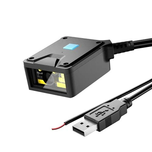 Offerta a tempo: NetumScan Lettore di codici a barre 2D a montaggio fisso per motore industriale 1D/2D/QR Code Reader con porta USB di scansione automatica a induzione adatta per terminali self-service e linee di - 0.00% da 40.20 € a 40.20 €