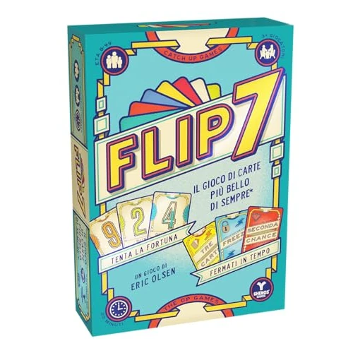 Offerta a tempo: Flip 7 - Gioco di Carte in Italiano per Tutti - Party Game - Gioco Competitivo per 3+ Giocatori - 50% da 16.90 € a 8.45 €
