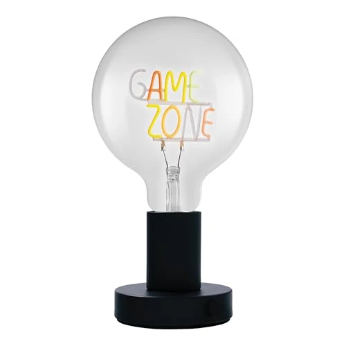 Offerta a tempo: OSRAM Lampada da tavolo LED 1906 Letter Game Zone, neon, 1,2 W, E27, nero, bianco freddo, cavo tessile - 24% da 24.95 € a 18.99 €