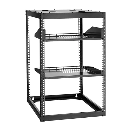 Zeitlich begrenztes Angebot: VEVOR 16U Open Frame Netzwerk-Rack, 585 mm Tiefe, zur Wandmontage oder als Stand-Server-Rack, 4-Pfosten-Rack mit belüfteten Regalen & Montagezubehör, für Netzwerk-IT-Geräte & AV-Ausrüstung von 76.99 € auf 50.44 € (34% Rabatt)