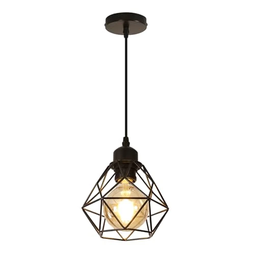Tijdelijke aanbieding: Comely Hanglamp Industrieel Vintage E27, Metaal Zwart Verstelbaar, voor Eetkamer, Keuken en Woonkamer van 19.31 € naar 19.31 € (0.00% korting)