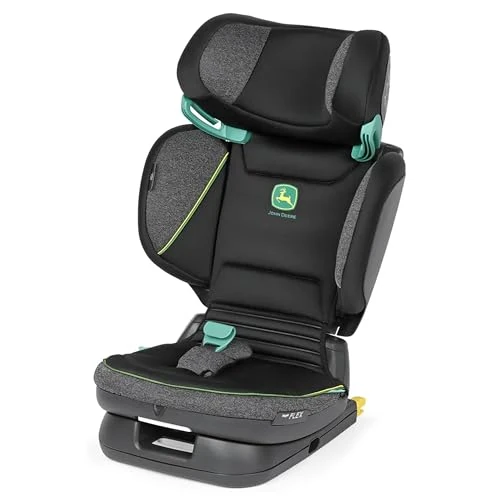 Peg Perego Viaggio Flex ISOFIX Autostoel met geavanceerde technologie, verstelbaar, opvouwbaar, versterkt achterrest, voor kinderen van 100 tot 150 cm (3-12 jaar), 15-36 kg, JOHN DEERE