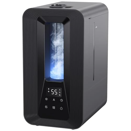 Oferta limitada: AROEVE 5L Humidificador Bebes, Ultrasónico Niebla Fría con Difusor de Aromas, Higrostato Inteligente, Luz Nocturna, 50H Duración, Apagado Automático, 25dB Silencioso para Dormitorio Oficina y Plantas de 59.99 EUR a 50.99 EUR (ahorro 15%)