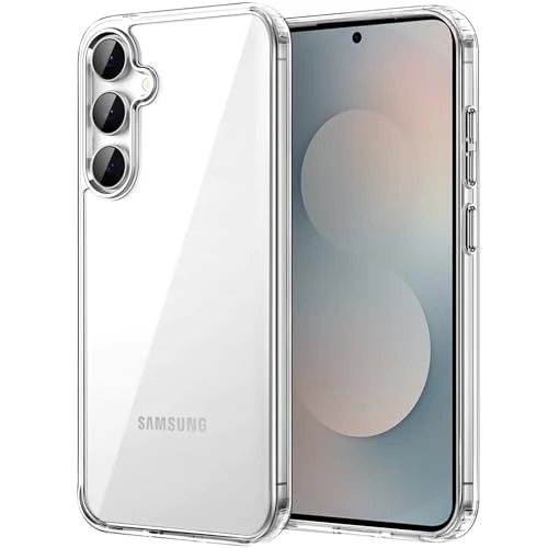 Offerta a tempo: JETech Cover per Samsung Galaxy S25 FE, Anti-Ingiallimento, Trasparente | Protezione Antiurto, Retro in PC Rigido Antigraffio, Custodia Bumper TPU Trasparente Resistente - 10% da 11.99 € a 10.82 €