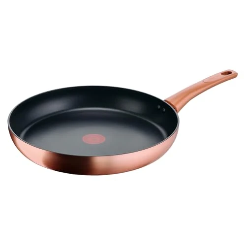 Offerta a tempo: Lagostina Rosé, Padella Antiaderente Ø 32 cm, Rivestimento Titanium, Indicatore di Calore Thermo-Signal, Manico Rivettato, Compatibile con Induzione, Colore Oro Rosa - 37% da 39.90 € a 24.99 €
