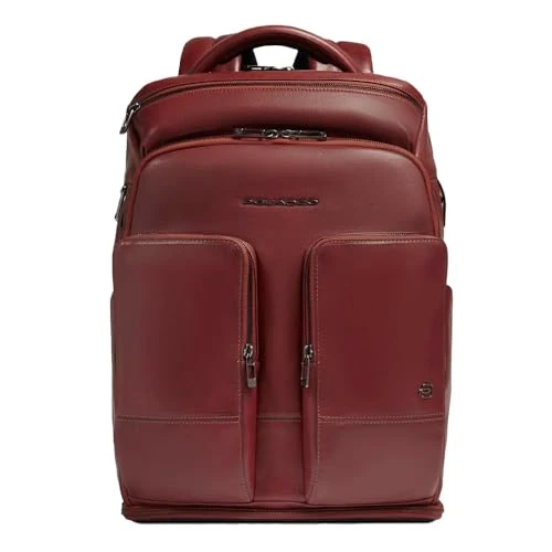 Piquadro Mochila de viaje personalizable Hombre cuero marrón