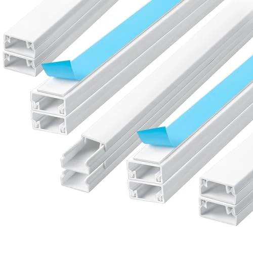 Tijdelijke aanbieding: Romon Kabelgoot, wit, zelfklevend, 10 stuks, 0,4 m, zelfklevend, voor het verbergen van stroomkabels, luidsprekerkabels of tv-kabels in huis of kantoor (24 mm x 14 mm) van 16.99 EUR naar 14.44 EUR (korting 15%)