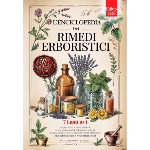 L'ENCICLOPEDIA DEI RIMEDI ERBORISTICI: 7 Libri in 1: Storia, Proprietà e Usi delle Piante Medicinali, Consigli Pratici e Naturali per Equilibrio, Prevenzione ... eBook e Calendario (Italian Edition)
