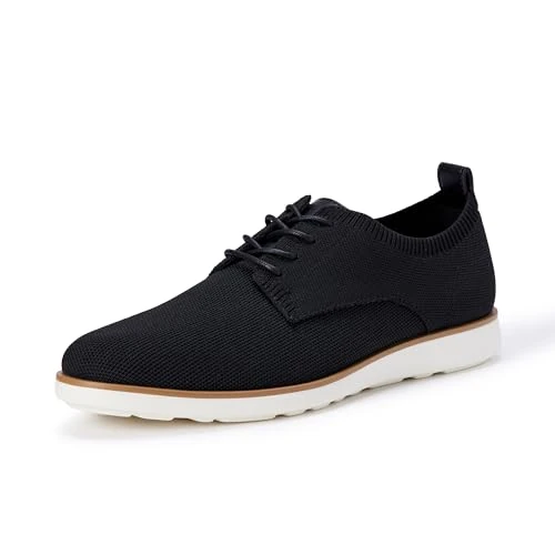 Offerta a tempo: Amazon Essentials Scarpe da Ginnastica Derby Stile Smart Casual in Maglia Uomo, Nero, 44.5 EU - 7% da 24.30 € a 22.60 €