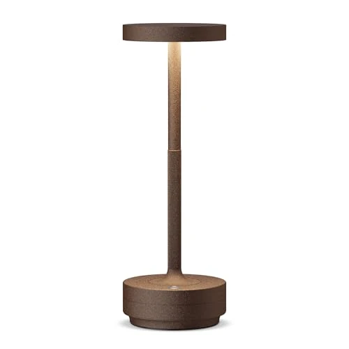 SLSMD Kabellose LED-Tischlampe, wiederaufladbar, dimmbar, 5000 mAh, 3 Lichtmodi, Verwendung im Innen- und Außenbereich, lange Lebensdauer, tragbar, USB-C Tischlampe (Rügen)