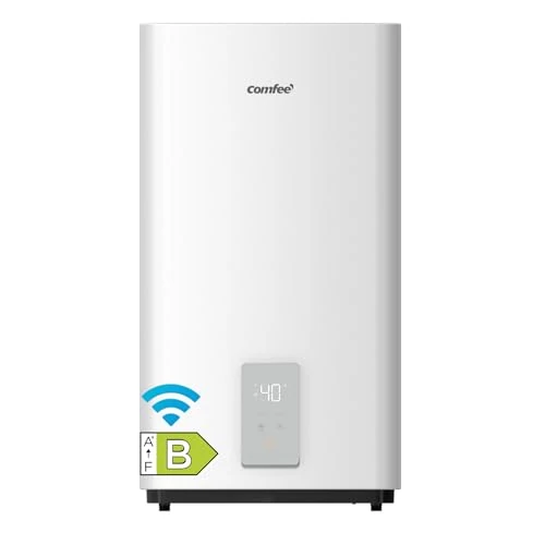 Comfee CWH15ED1380EUW 80L Electric Wall Mounted Heater with Under Sink Space, Compact and Easy to Install, Wi-Fi Connection, App Remote Control, White [Energy Class B]