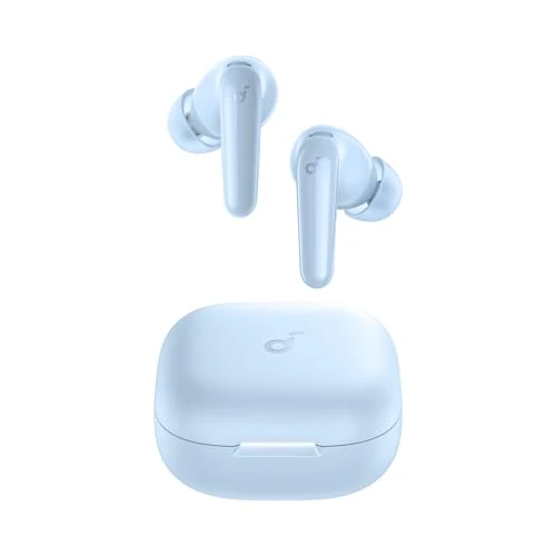 Tijdelijke aanbieding: Soundcore P31i by Anker, Real-Time Ruisonderdrukking, Hi-Res Geluid, Draadloze Vertaal-Oordopjes, 50U Speeltijd, Bluetooth Koptelefoon. van 59.99 € naar 37.99 € (37% korting)
