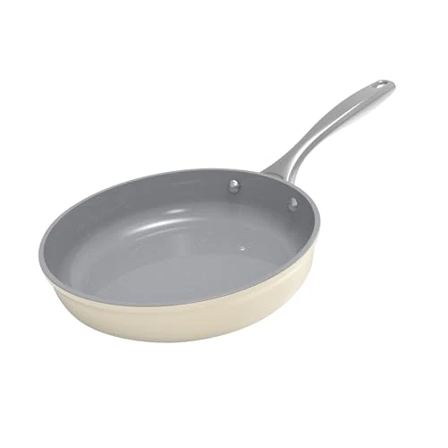 Offerta a tempo: Koch Kode Padella Antiaderente 28cm, Resistente ai Graffi Grande Padelle in Ceramica, Compatibile con Induzione,Lavabile in Lavastoviglie, Senza PFOA e PTFE, Bianco Latte - 35% da 45.99 € a 29.99 €